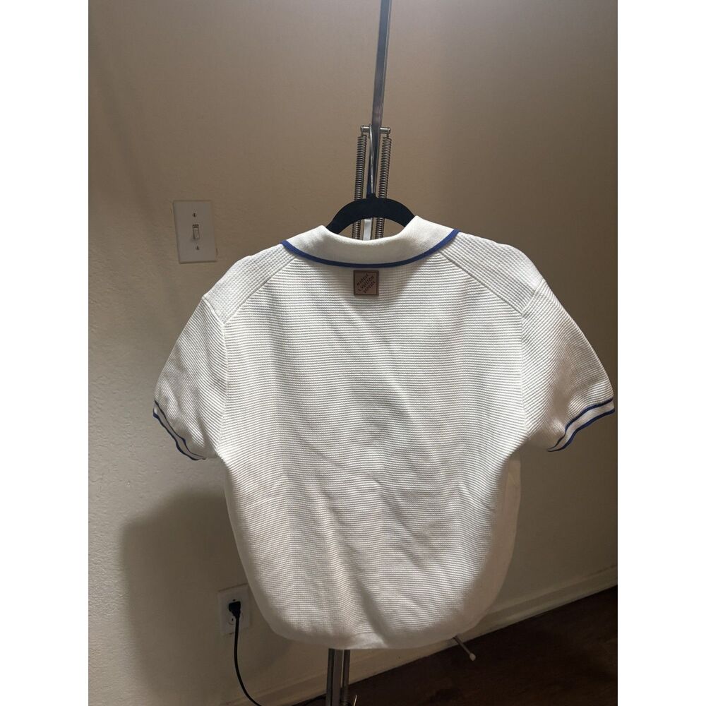 Louis Vuitton White and Blue Waffle Shirt - Picture 2 of 7
